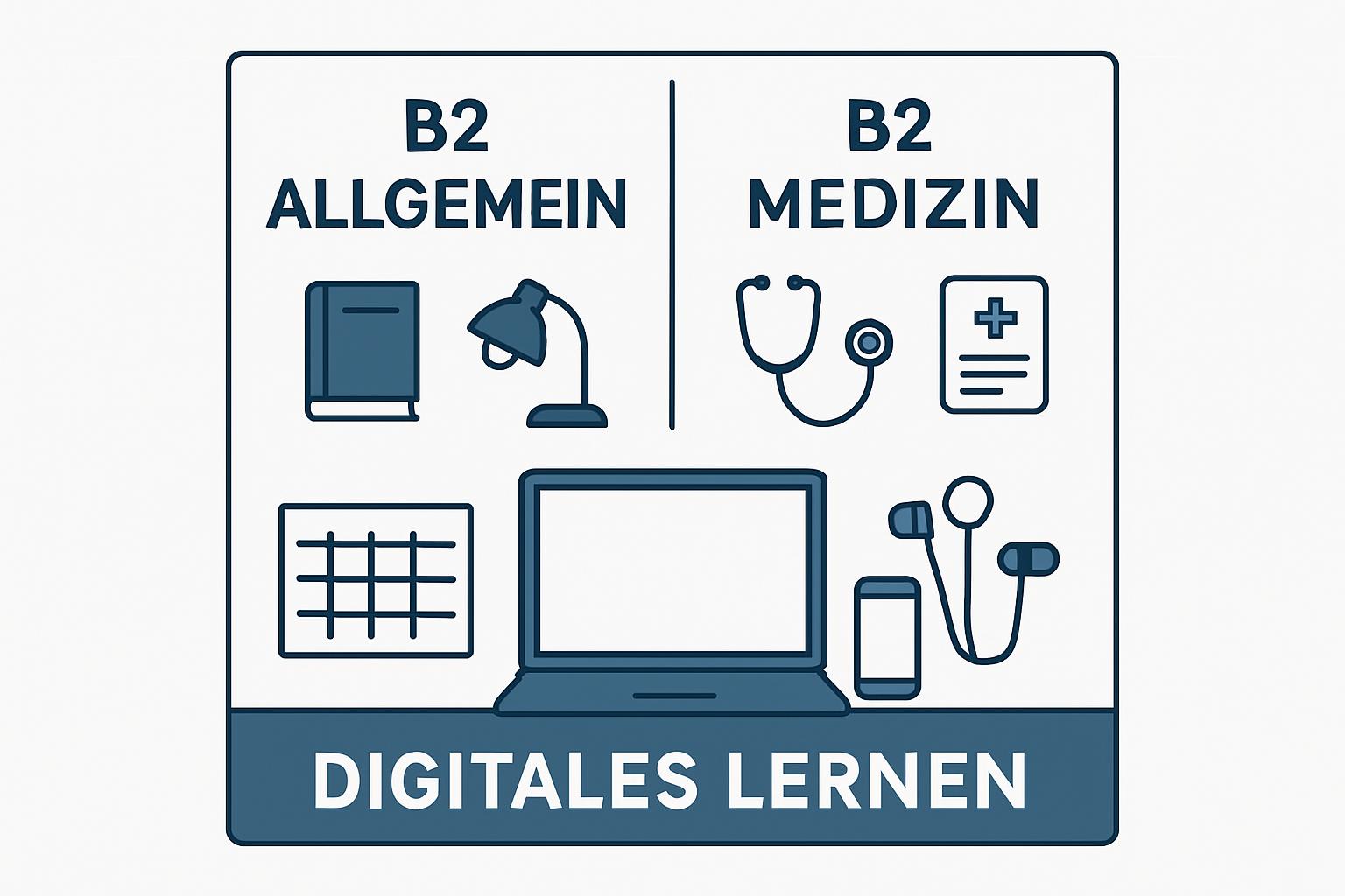 Online Almanca Kursu Alt Başlıkları: Doktorlar İçin B2 Seviyesi ve Hasta Diyalogları destek görseli 2