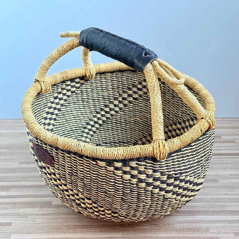 Bolga Basket Medium | Handwoven Fair Trade African Storage & Shopping Basket