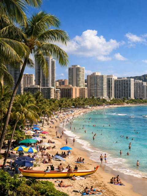 Picture of Waikiki, Honolulu, Hawaii, USA