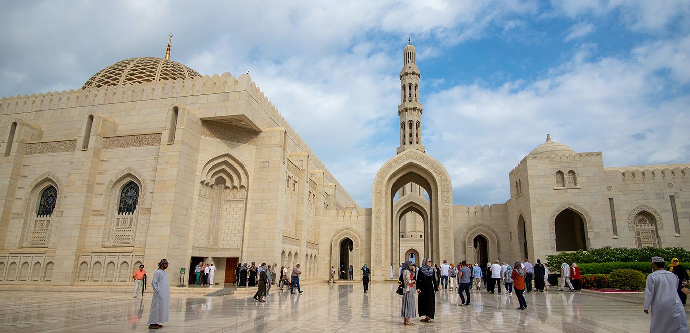 Sultan Qaboos Mosque in Muscat, Oman