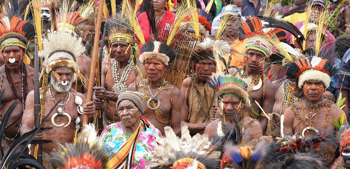 Local tribes in Papua New Guinea