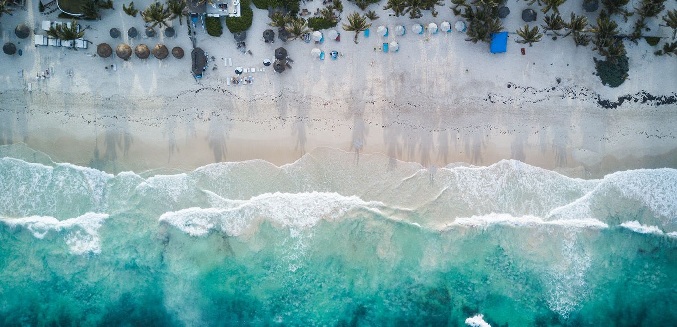 Tulum is a town on the Caribbean coastline of Mexico