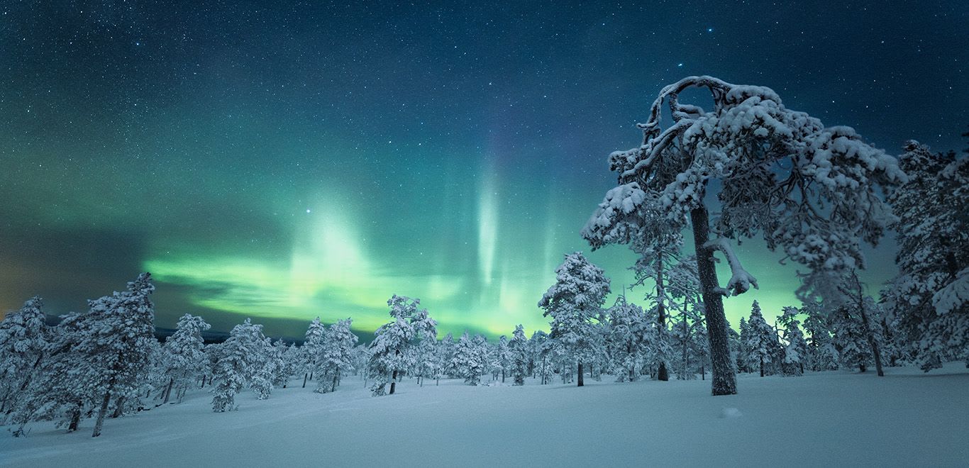 Northern Lights in Lapland, Fínland
