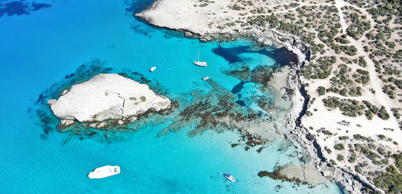 Clear water of Paphos, Cyprus