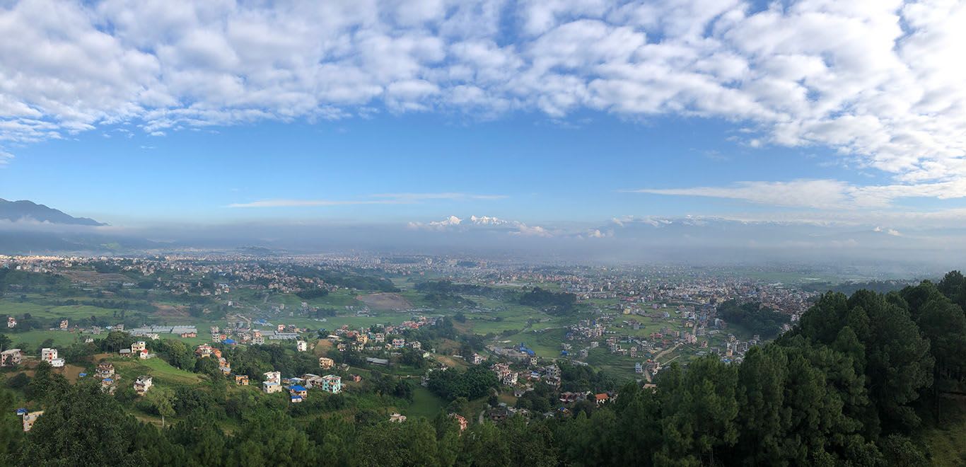 The valley outside Kathmandu