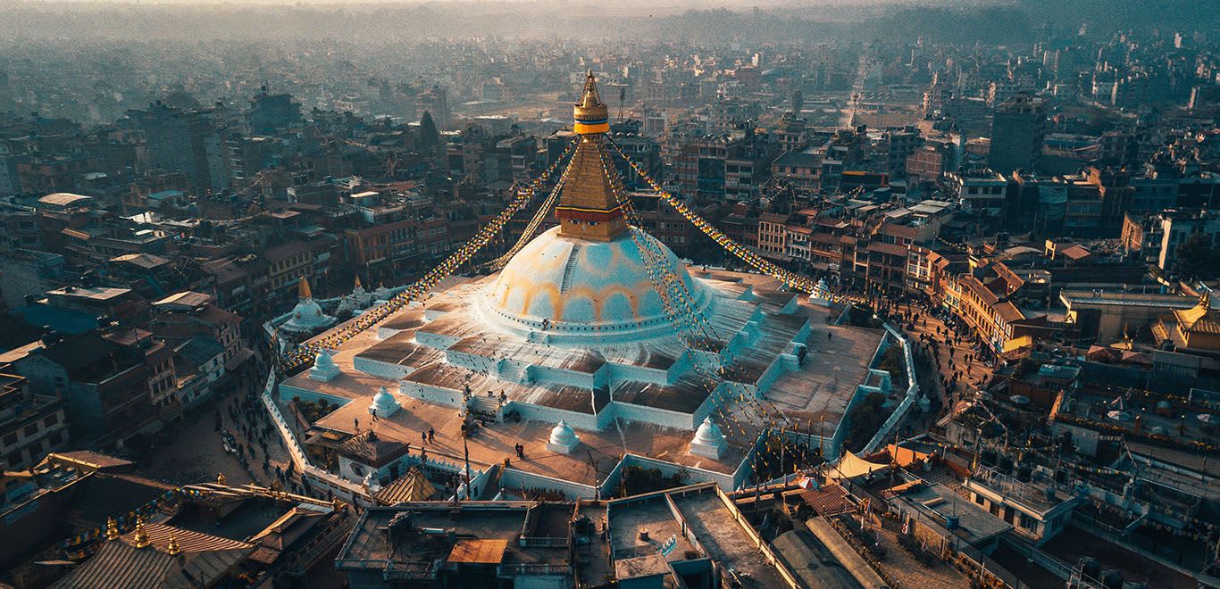 Boudha is a stupa in Kathmandu, Nepal