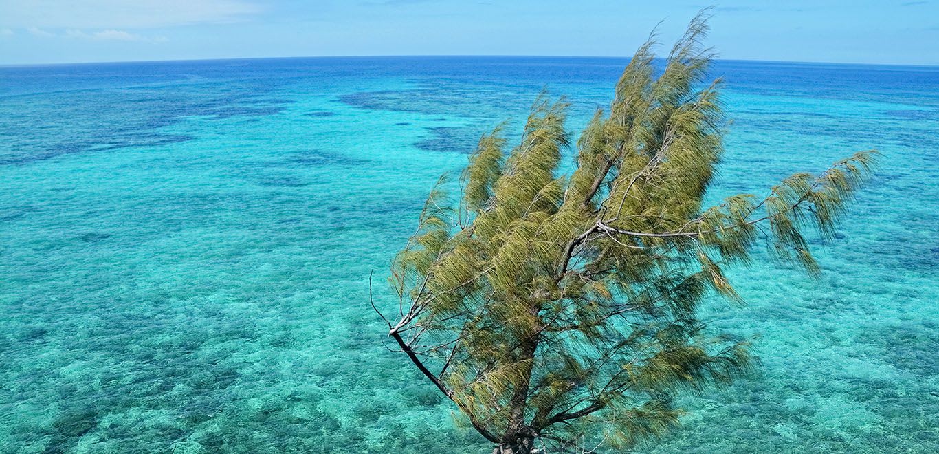 Stunning blue waters off Yasawas, Fiji