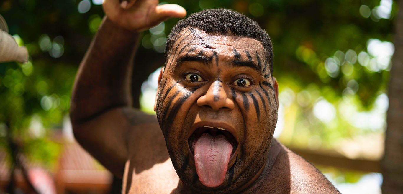 Fiji tribal man