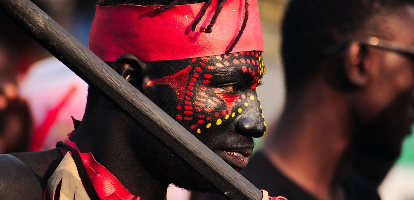 Man at Festival in Ghana