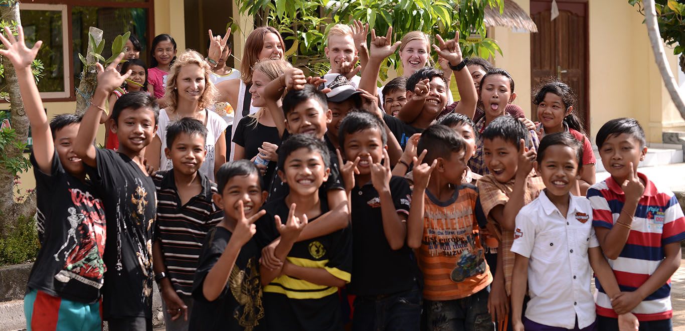 School kids in Bali 