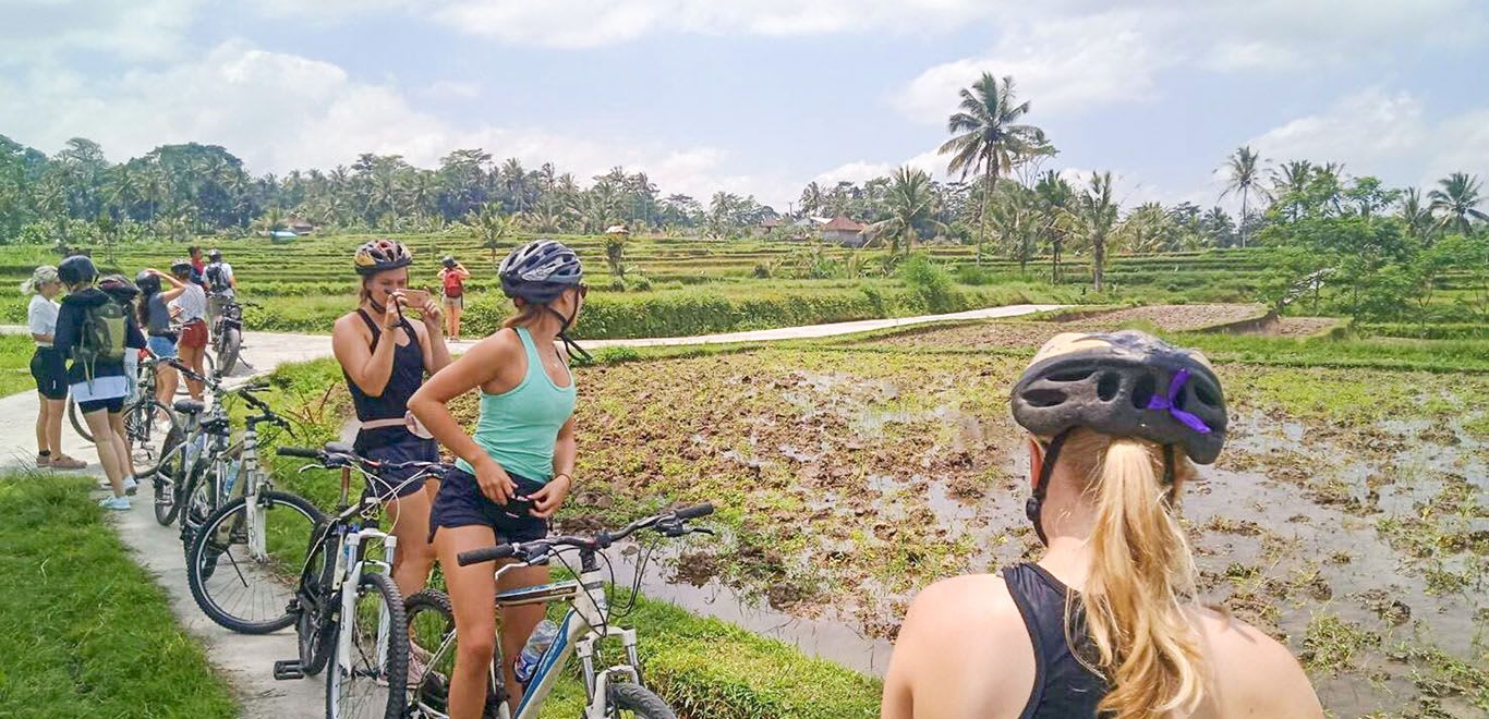 Cycling in Ubud, Bali