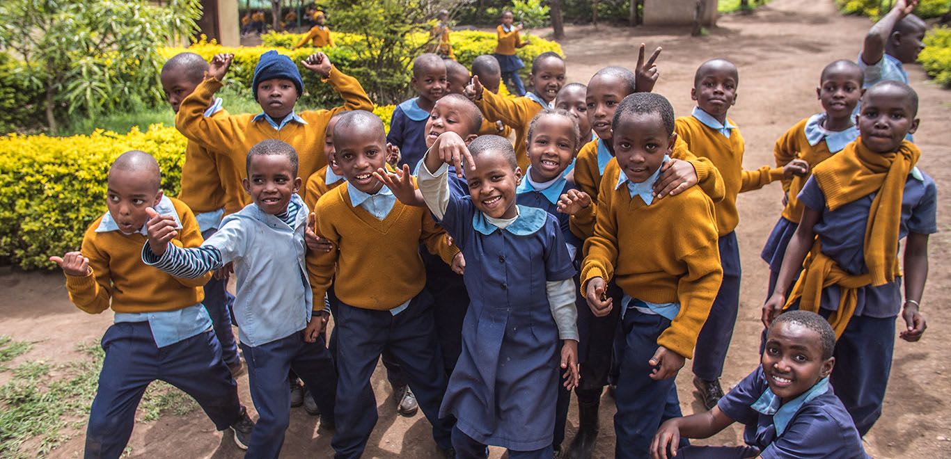 School kids in Tanzania