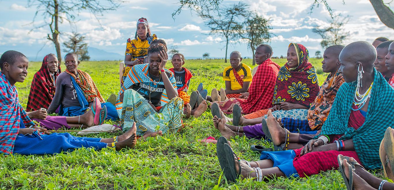 Women in field in Tanzania