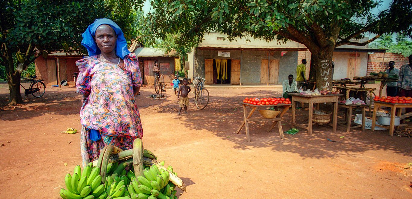 Roadside Banana seller in Uganda