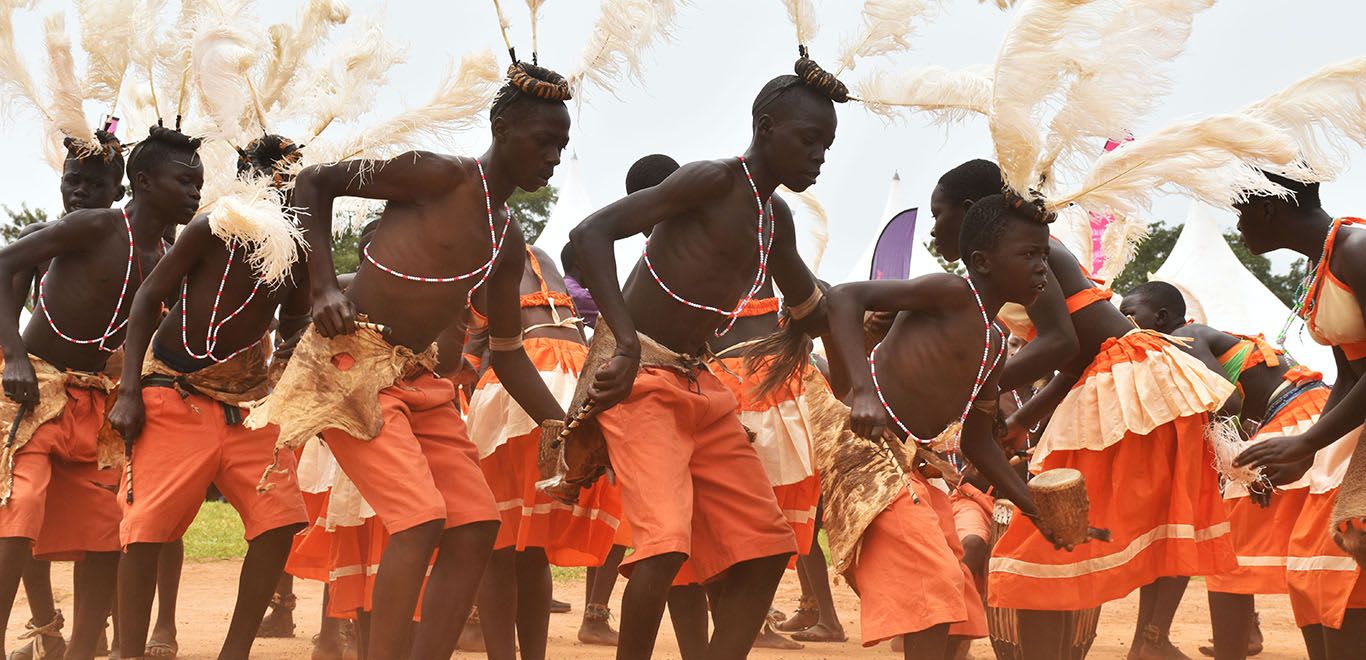 Tribal dance at a festival in Uganda