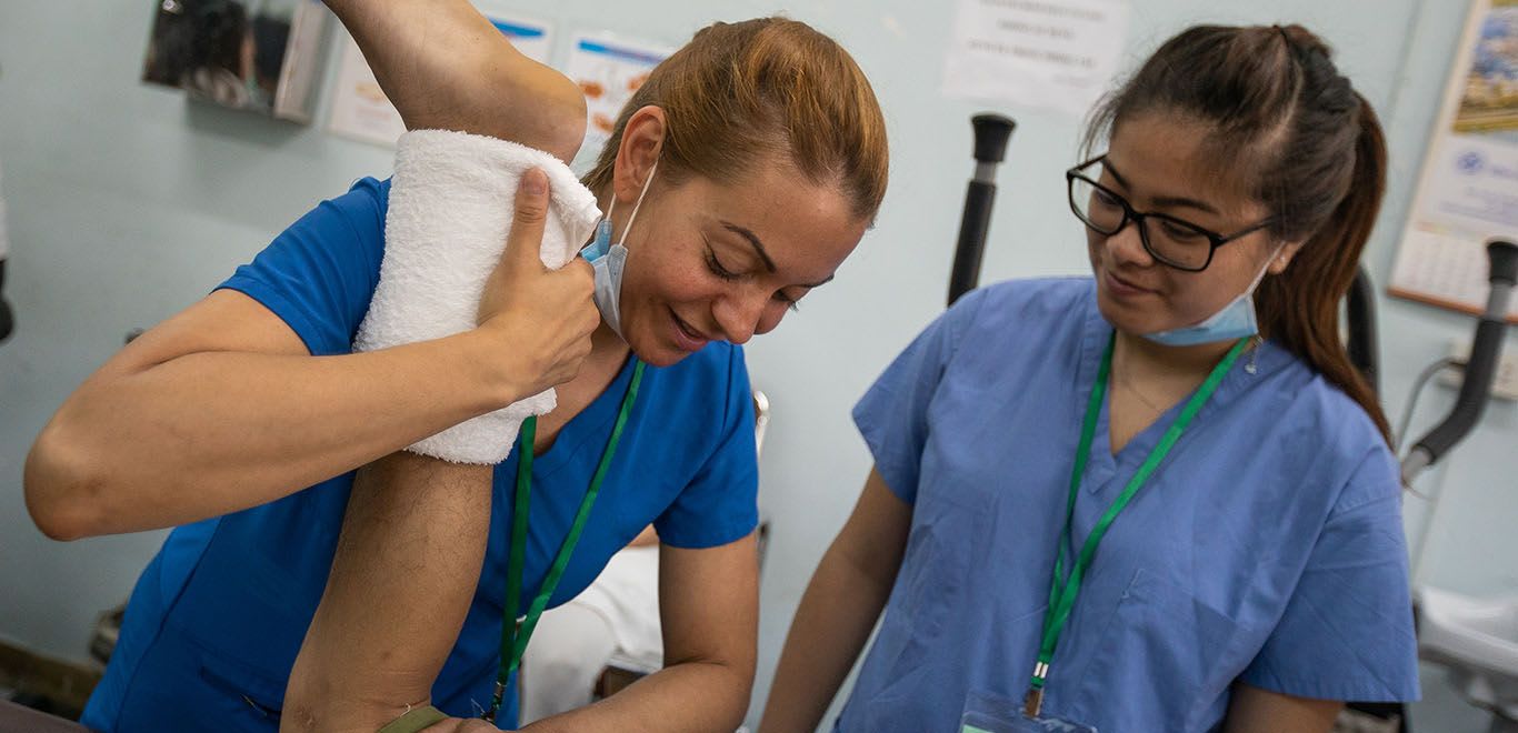 Volunteer medical staff in Vietnam