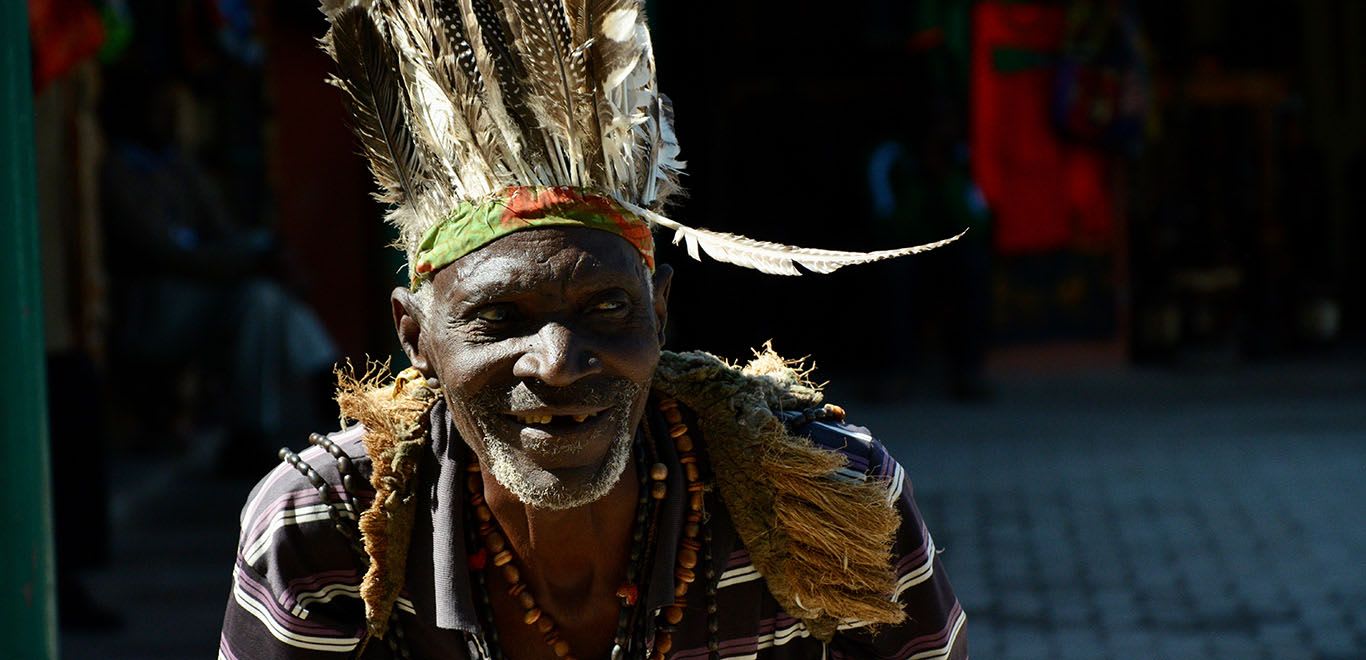 Tribal person in Zambia