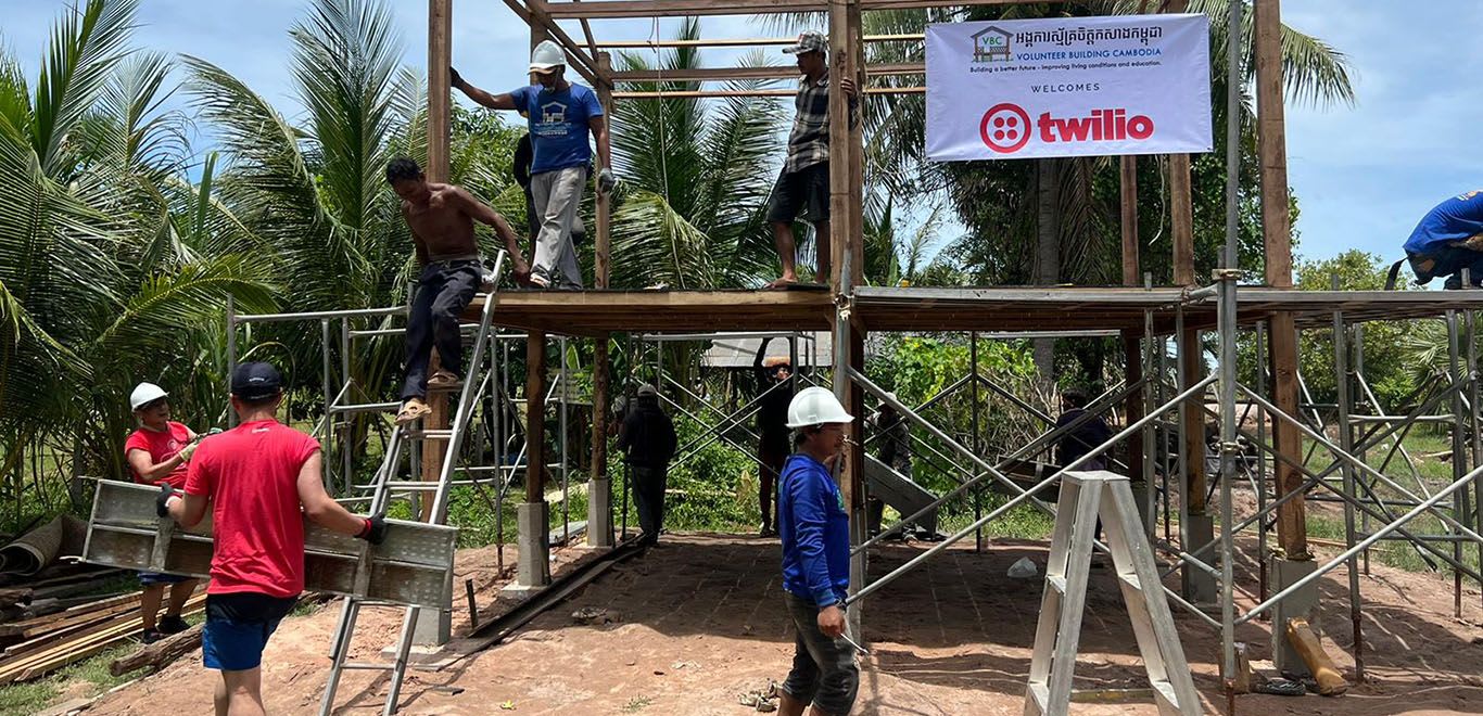 House building in Cambodia