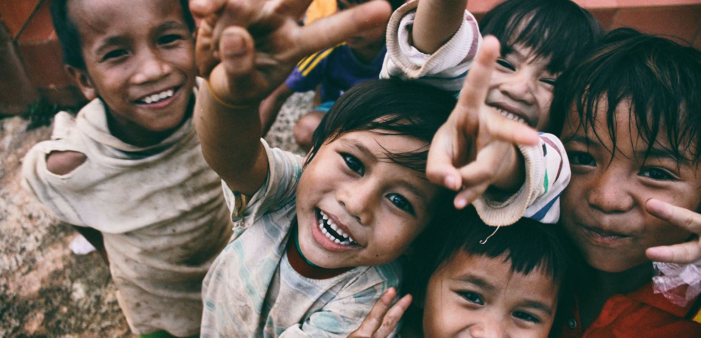 Volunteer photo of happy kids