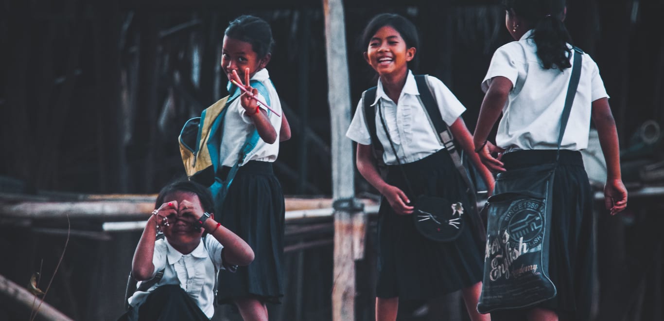 School kids in Cambodia