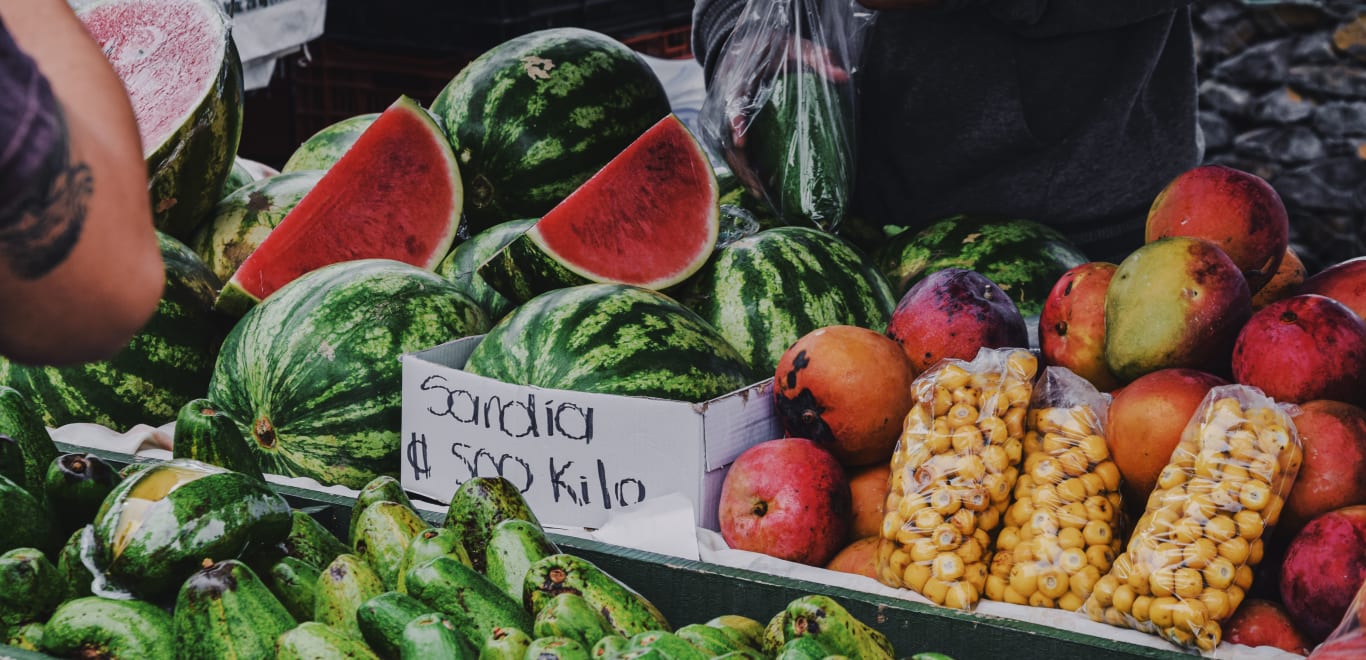 Farmers market in Costa Rica