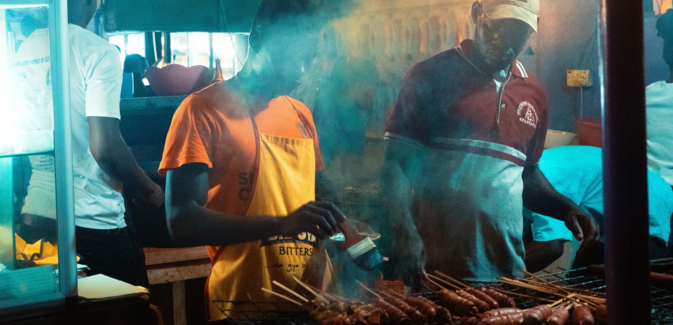 Street Food vendors in Ghana