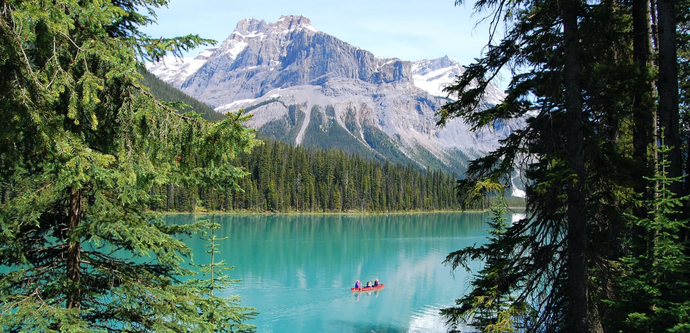 Lake view of Banff, Canada