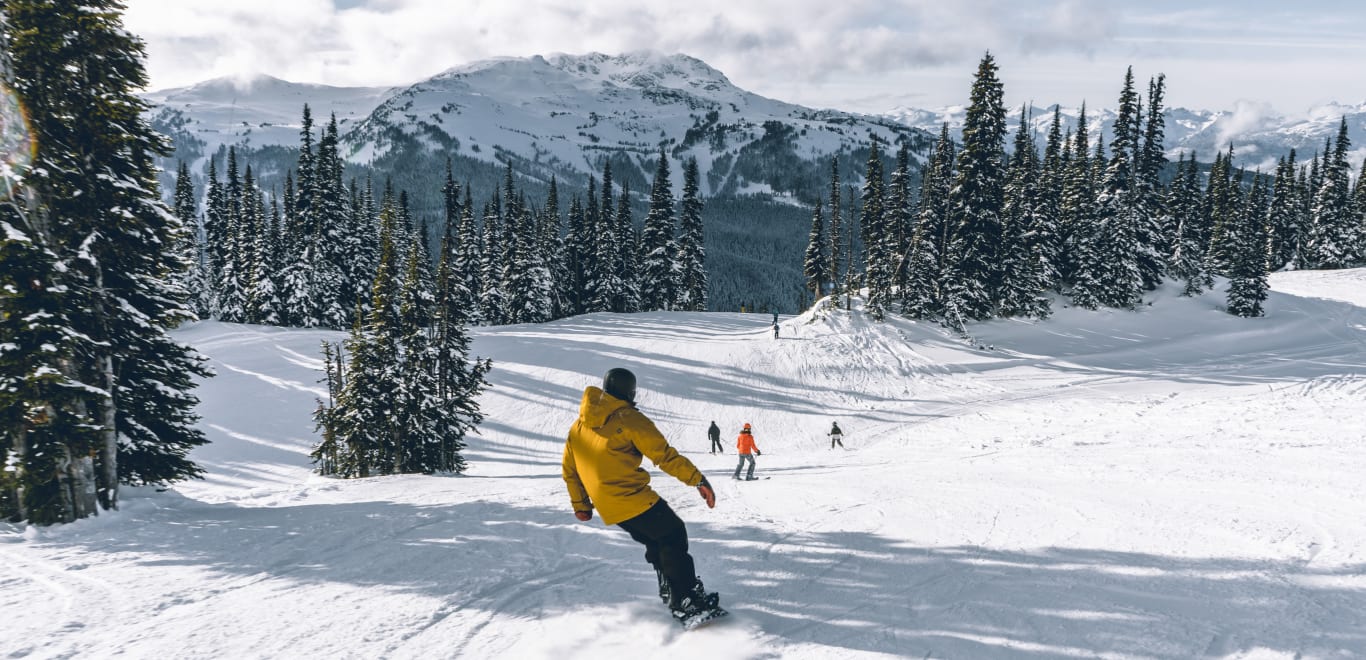 Snowboarding in Whistler, Canada