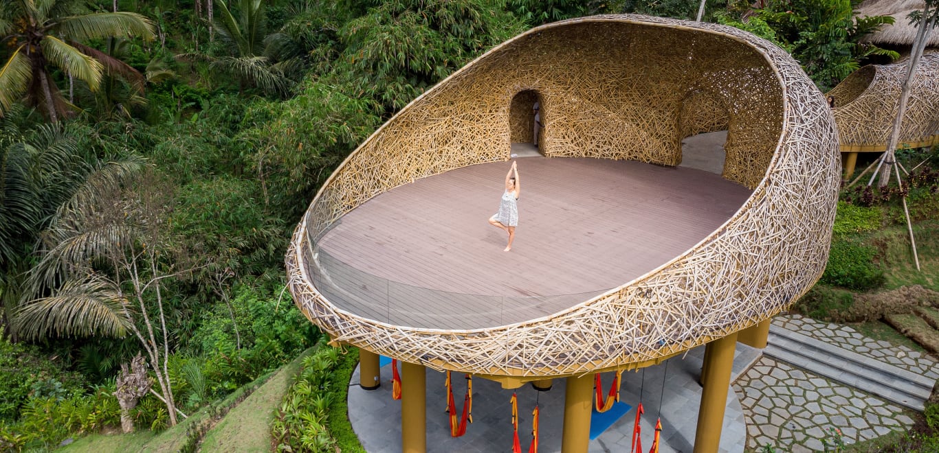 Yoga in Ubud, Gianyar, Bali, Indonesia