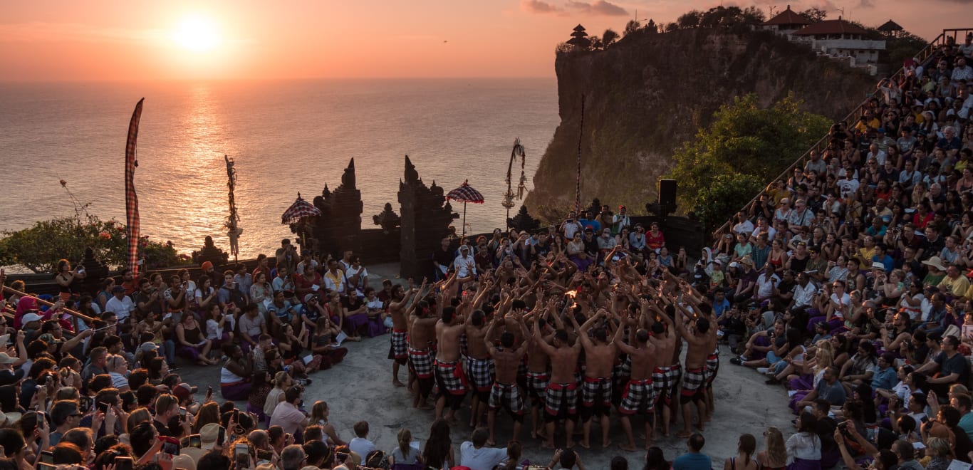 Ceremony at Pura Luhur Uluwatu, Pecatu, Badung Regency, Bali, Indonesia