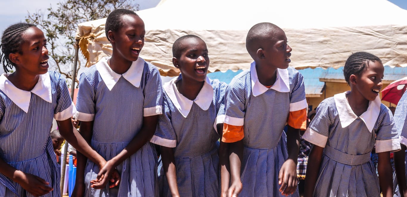 Students in School Uniform In Kenya