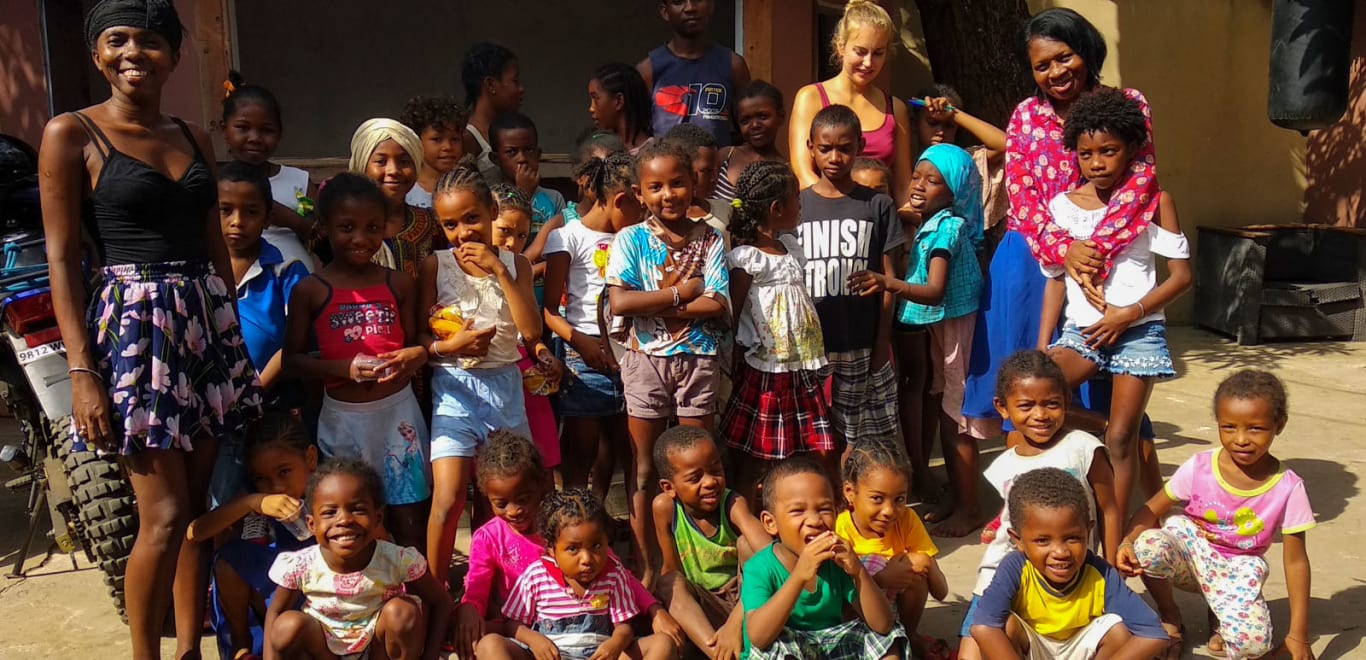 Teachers and kids in Madagascar