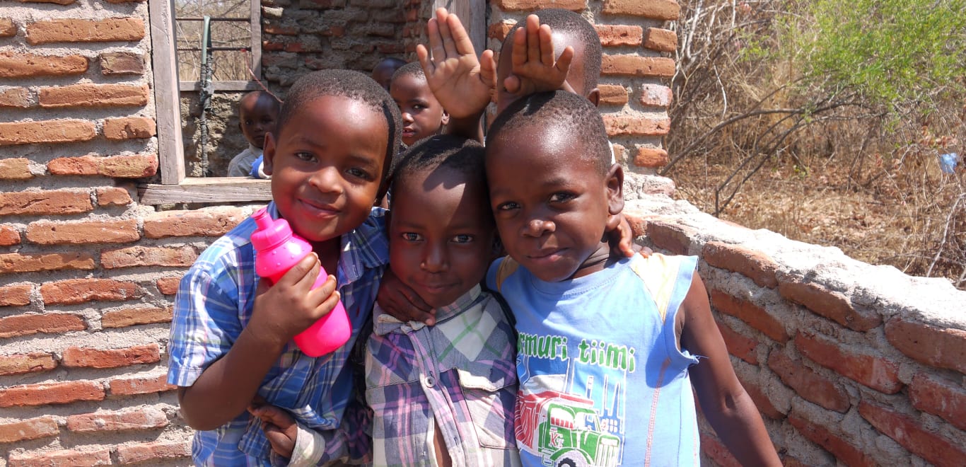 Kids in playtime in Malawi