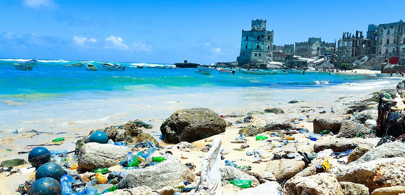 Mogadishu ocean pollution in Somalia