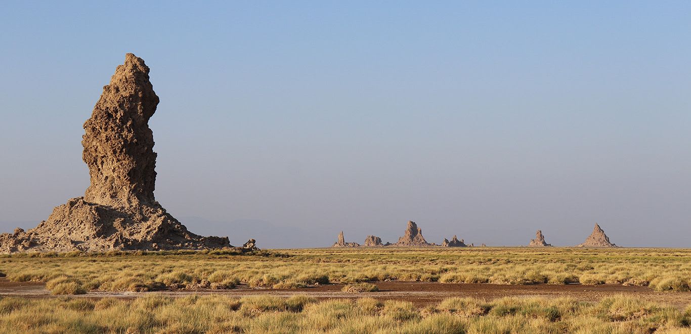 Limestone chimneys in Djibouti