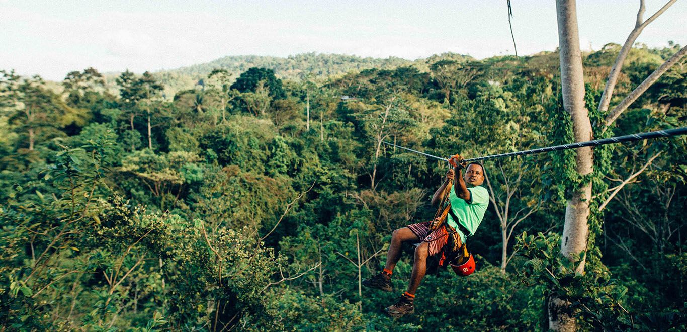 Zip lining in Costa Rica