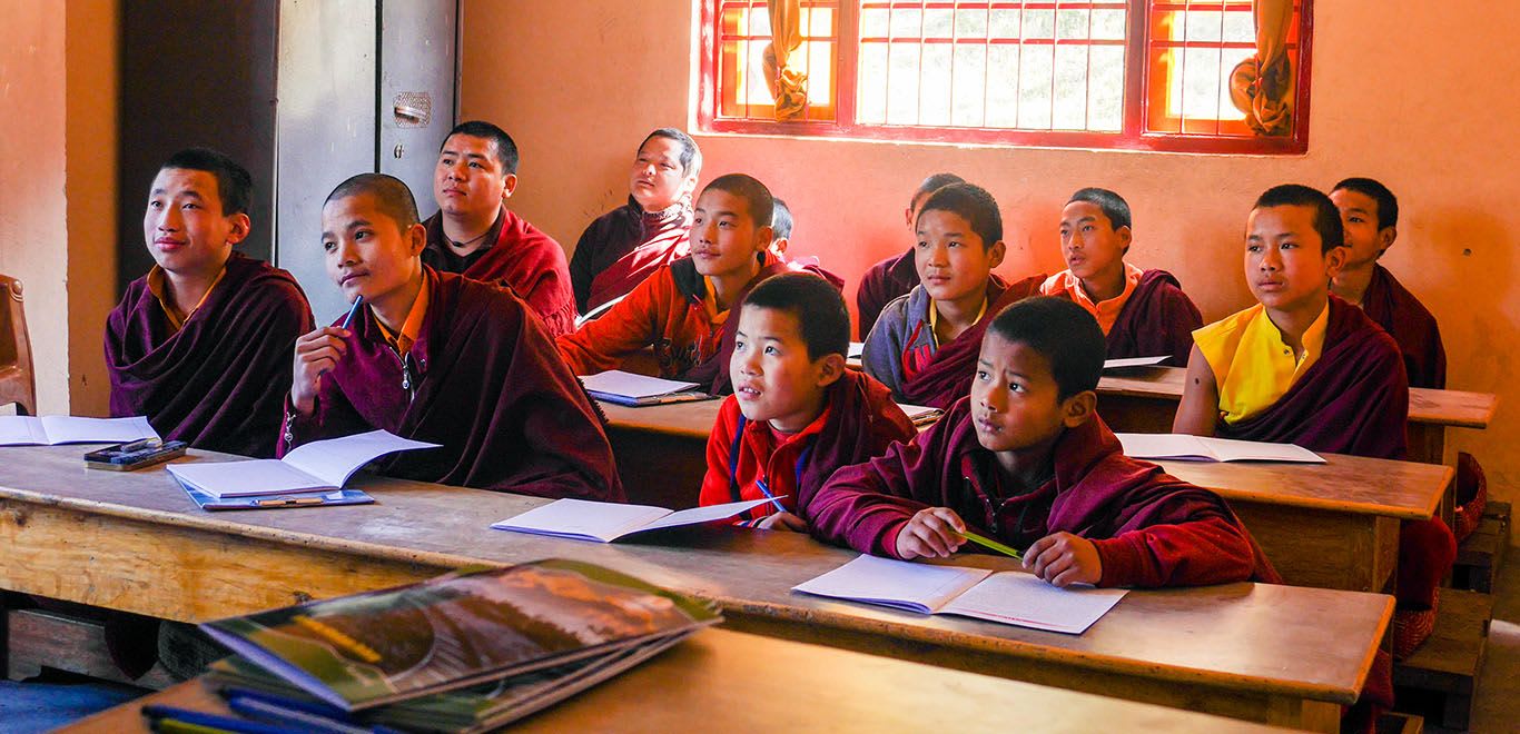 Teaching at Buddhist Monastery in Sikkim