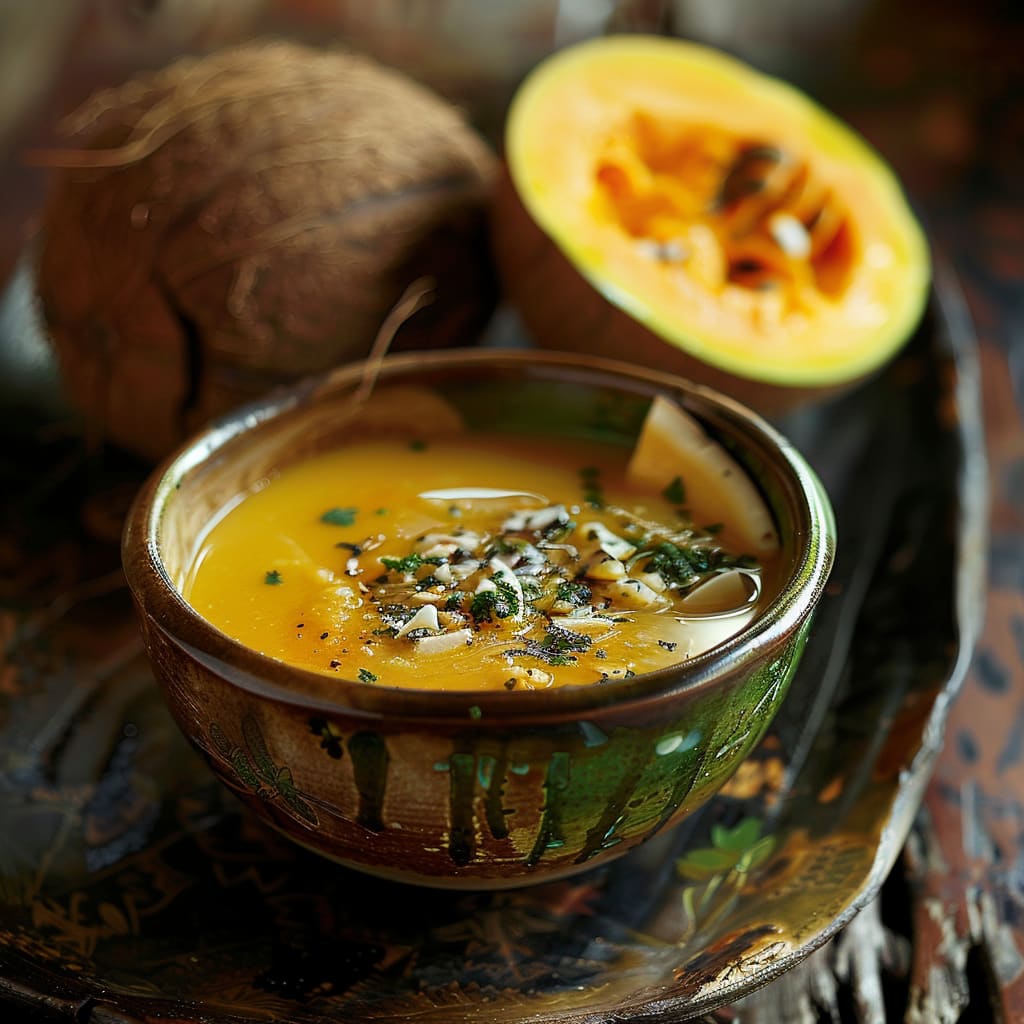 Pumpkin and Coconut soup