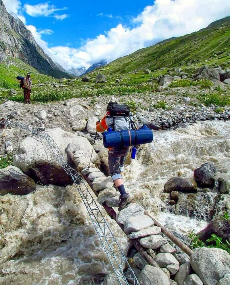 River Crossing — Adventure in Manali