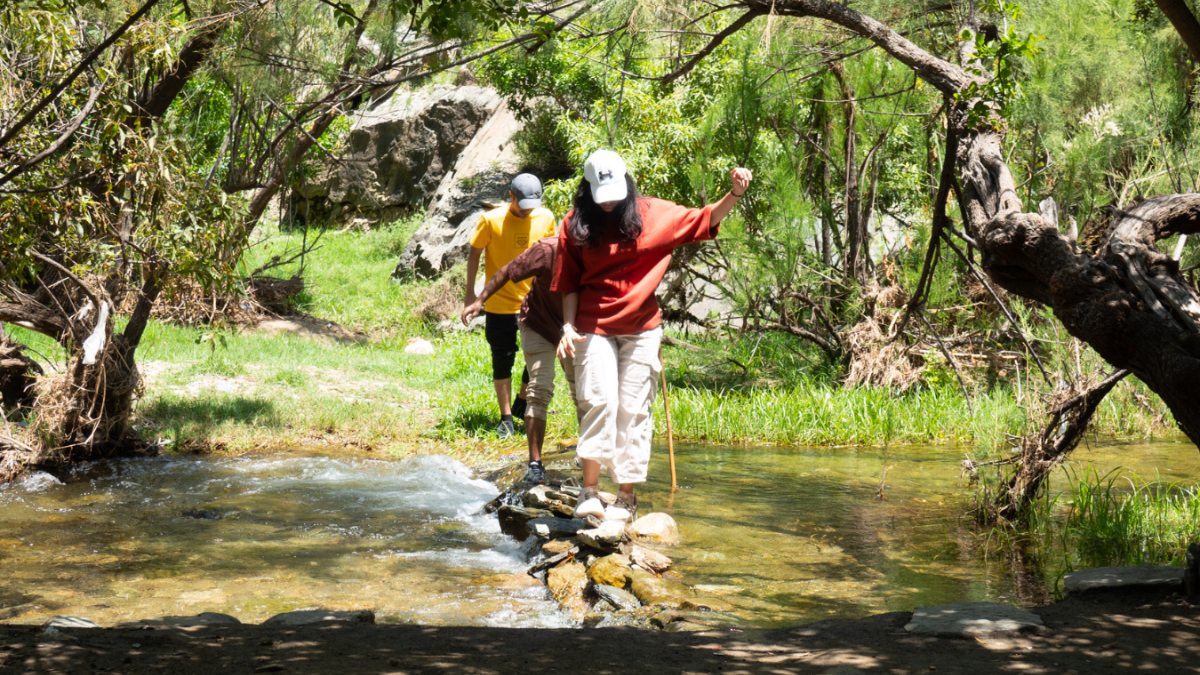An exploratory trip towards the waterfall in Al-Baha