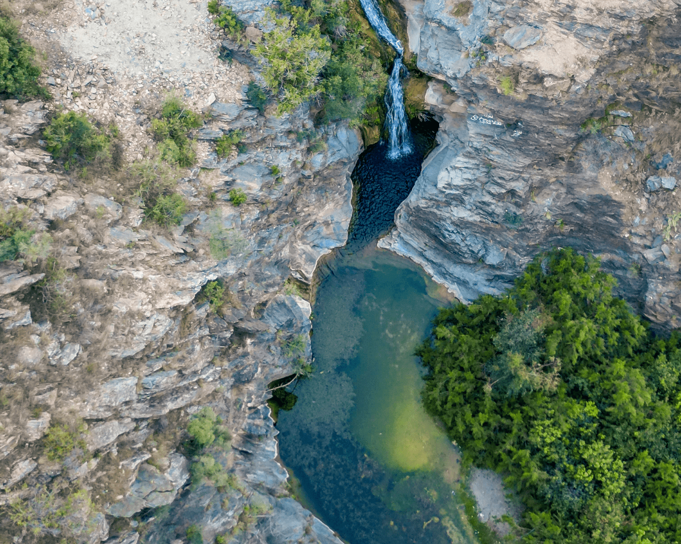 An exploratory trip towards the waterfall in Al-Baha