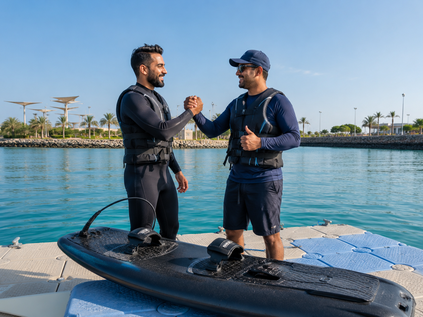 ينبع: تجربة تدريب الجت سيرف الكهربائي