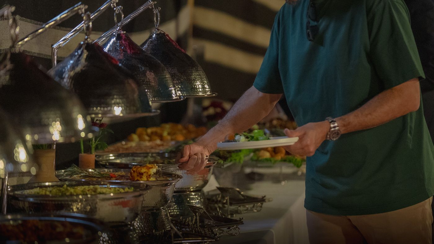 Hospitality service at the evening programme