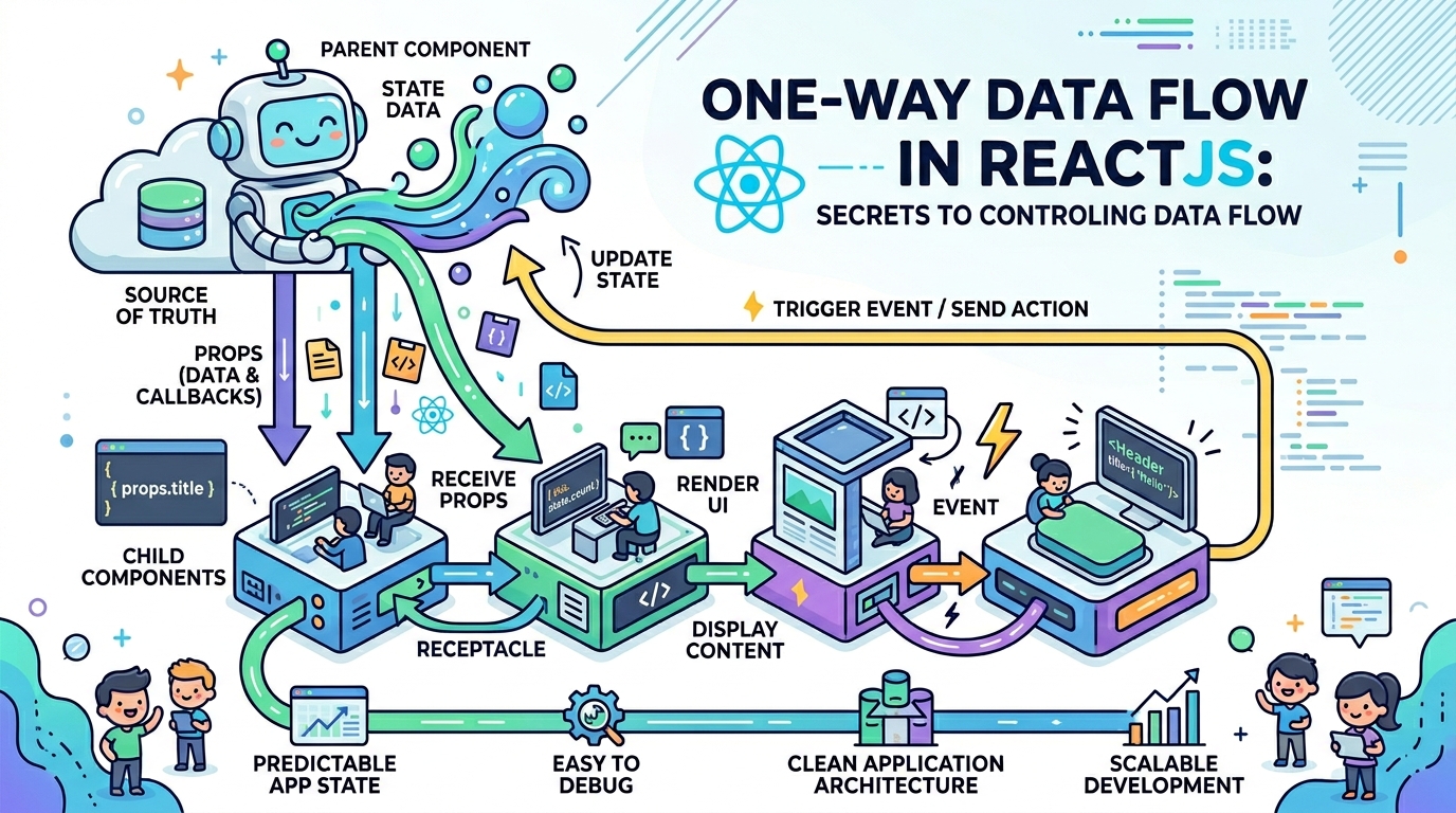 One-way Data Flow ReactJS: Bí Quyết Kiểm Soát Luồng Dữ Liệu