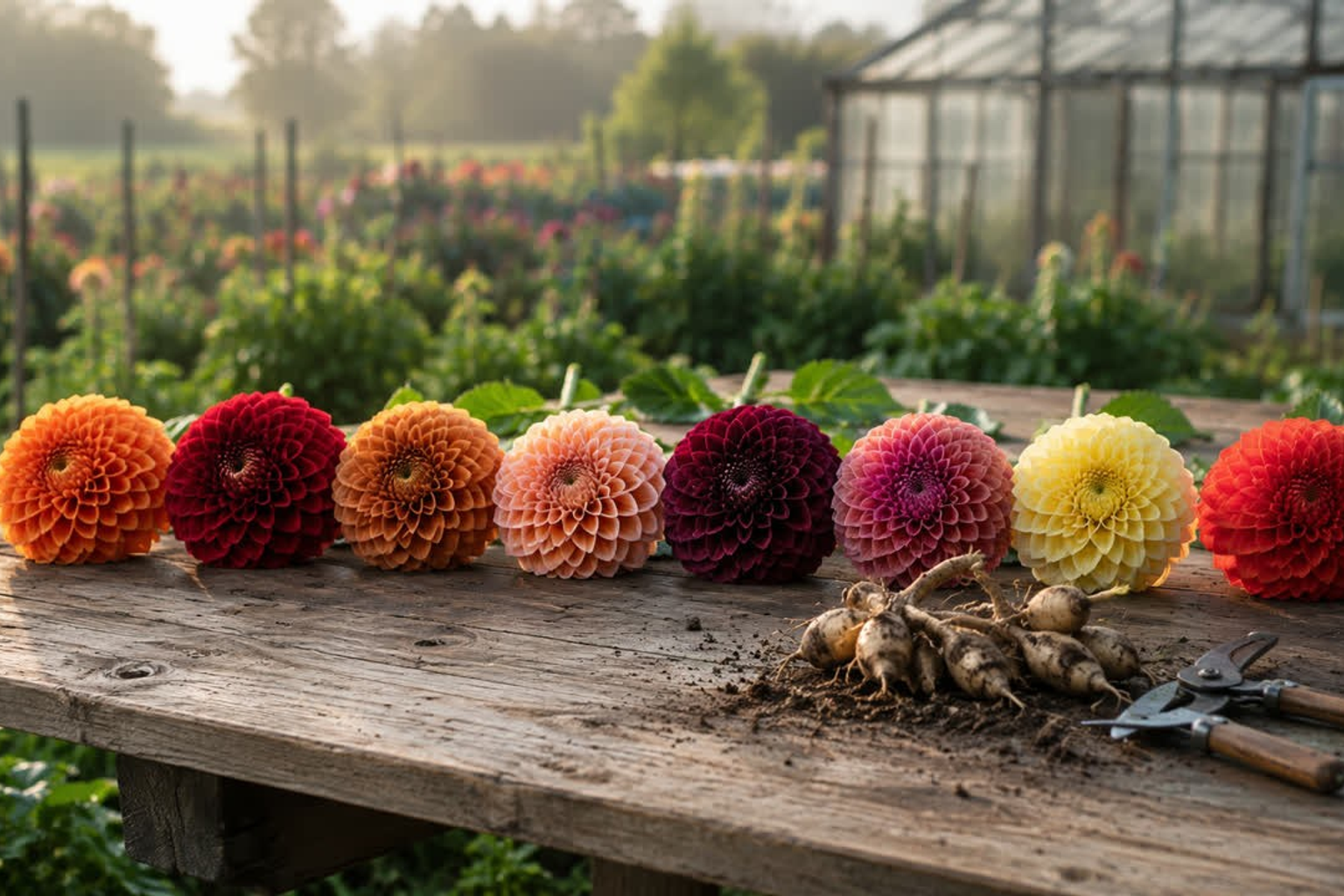 Ball dahlia varieties hero image for blog post
