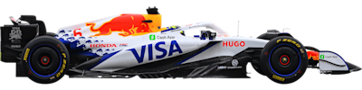 Visa Cash App Racing Bulls Formula One Team car