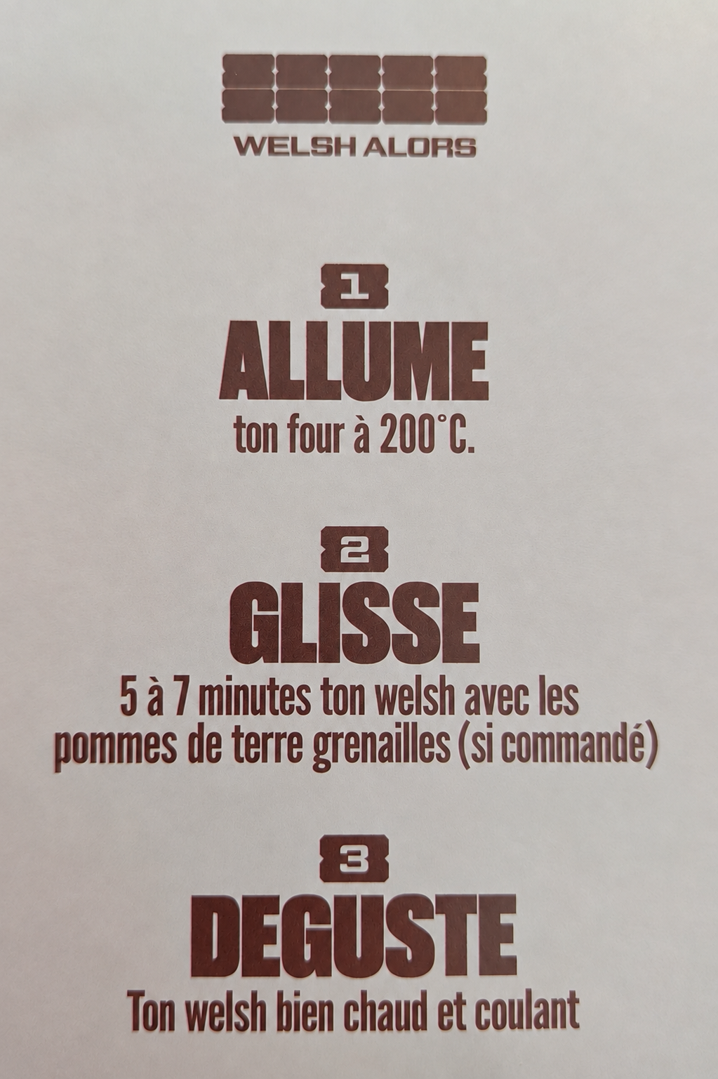 Mode d'emploi cuisson