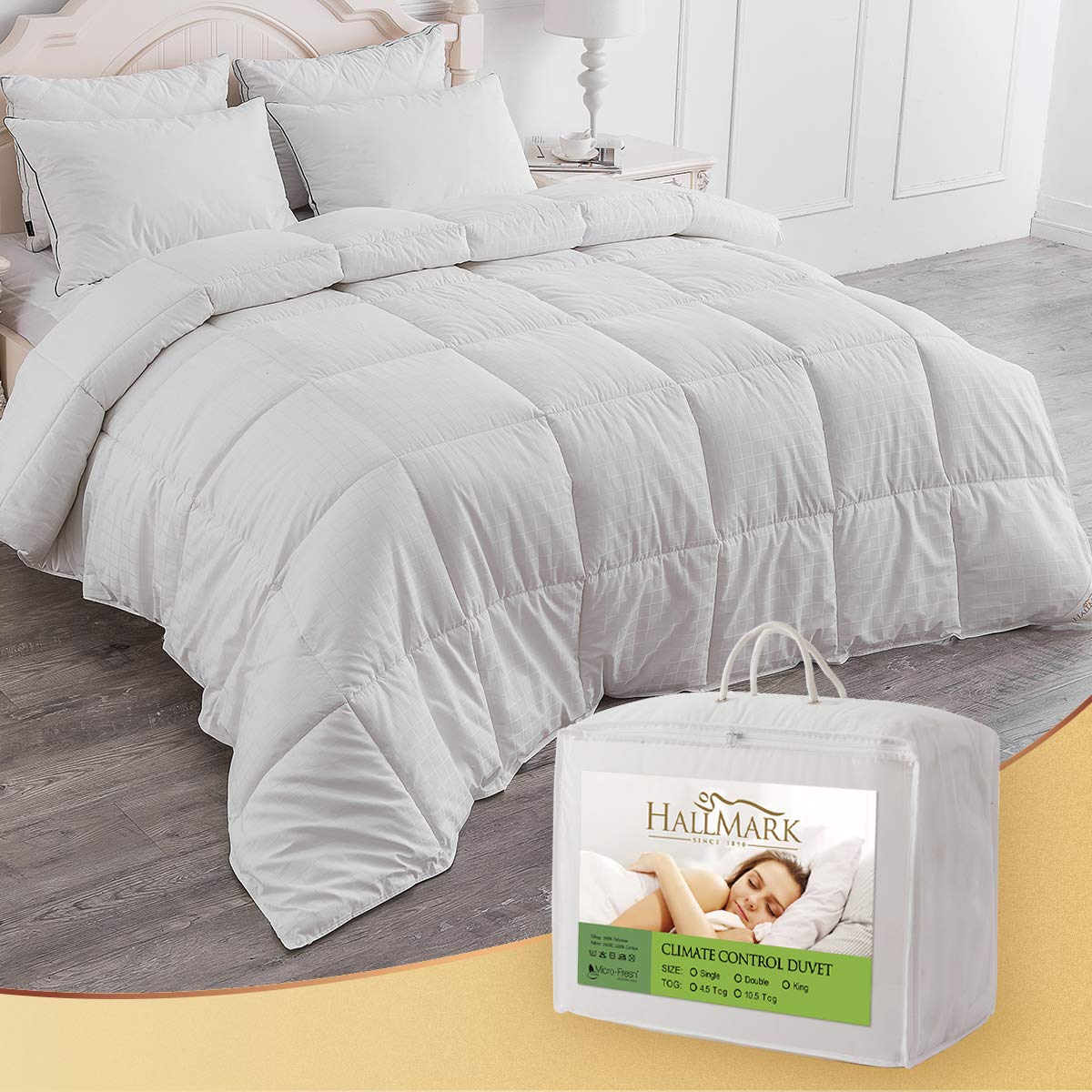 Hall Mark Climate Control Summer Cool Duvet White 4 5 Tog