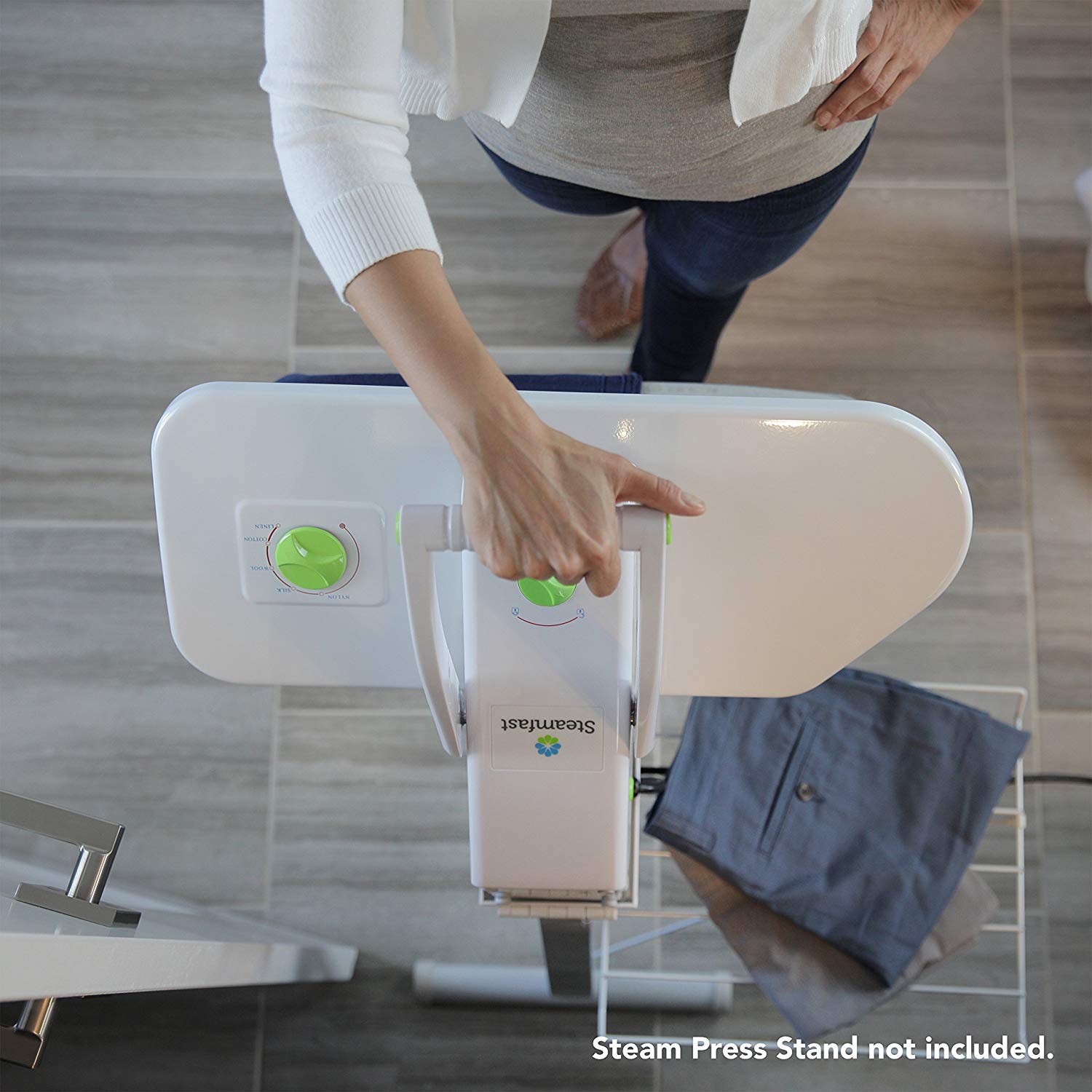 Steam Press Machine 5 Fabric Settings Ironing Board Laundry Home Iron