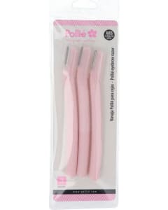 Eurostil - 3 x Pollie Eyebrow Razors 13 Cm